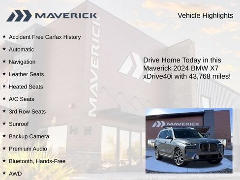 Used 2024 BMW X7 xDrive40i AWD/4WD image 5