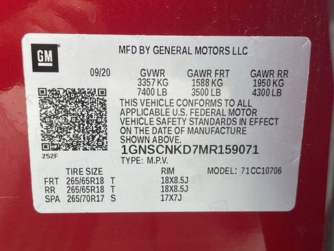 Used 2021 Chevrolet Tahoe LT image 32