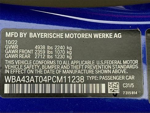 Certified 2023 BMW 430i xDrive Convertible w/ M Sport Package image 32