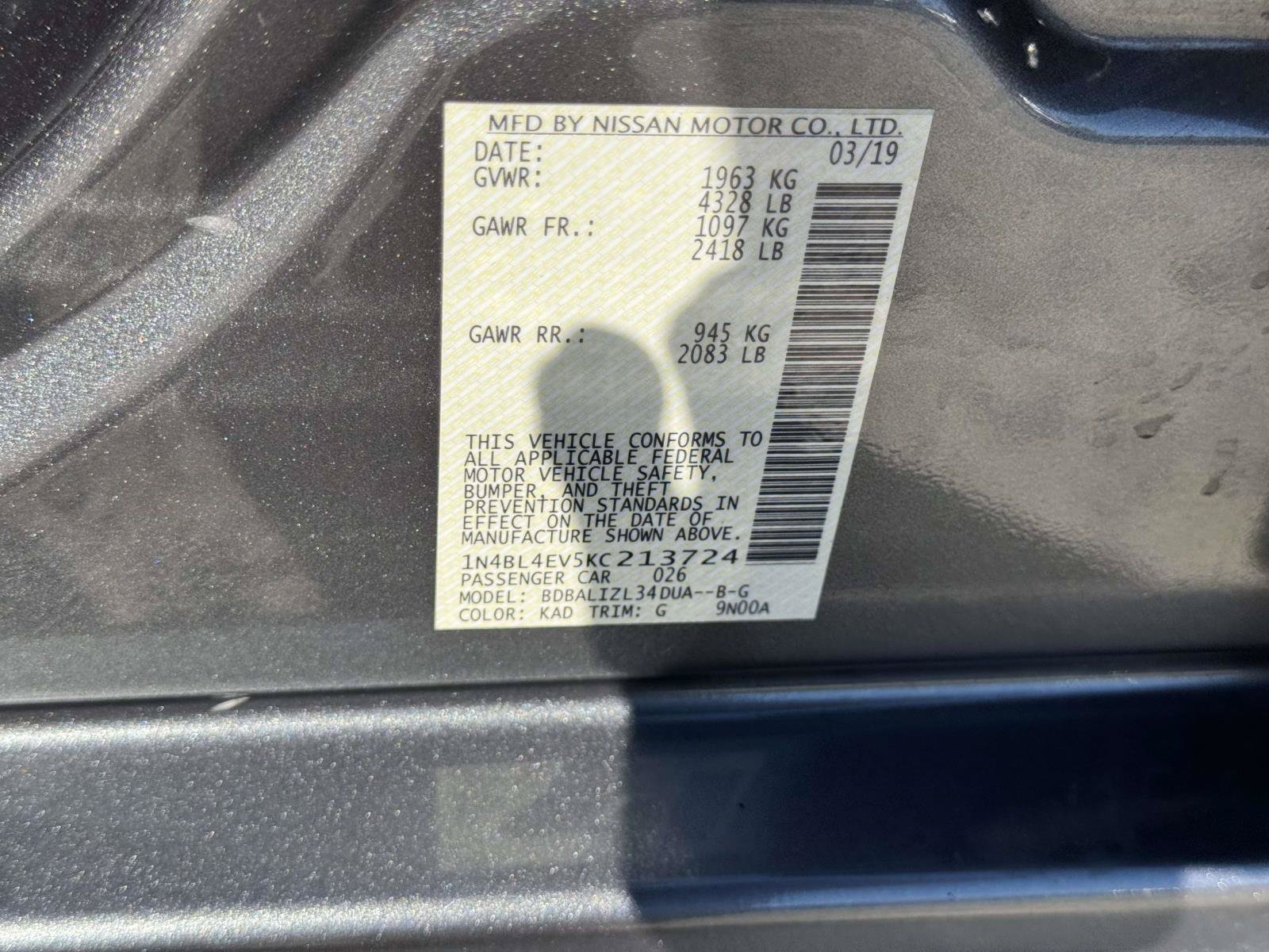 Used 2019 Nissan Altima 2.5 SL FWD image 32