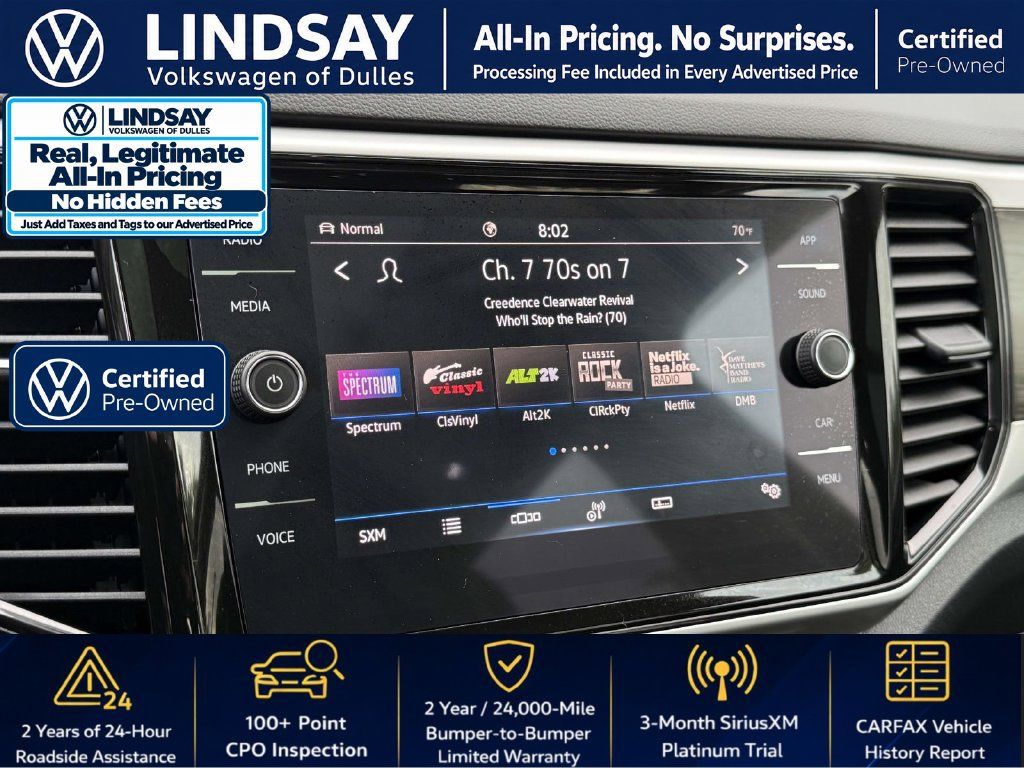 Certified 2023 Volkswagen Atlas SE w/ Panoramic Sunroof Package AWD/4WD image 18