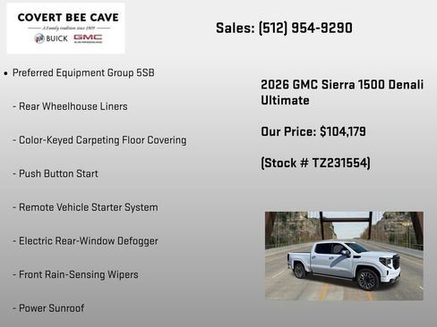 New 2026 GMC Sierra 1500 Denali Ultimate AWD/4WD image 12