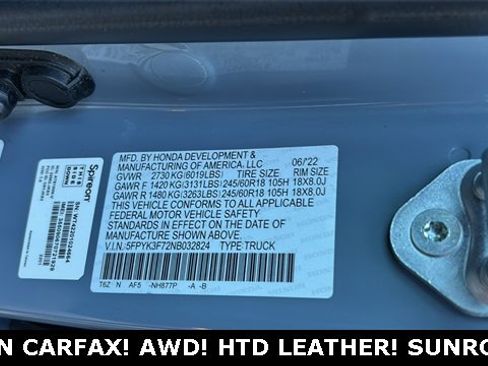 Used 2022 Honda Ridgeline RTL-E image 36