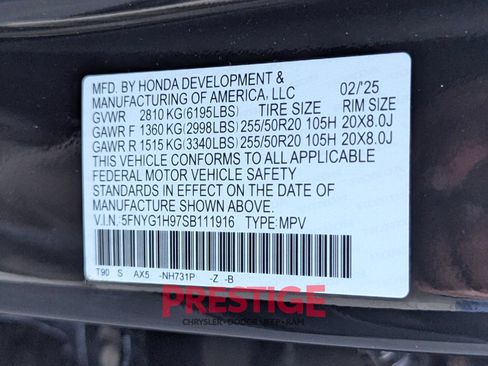 Used 2025 Honda Pilot Black Edition image 36