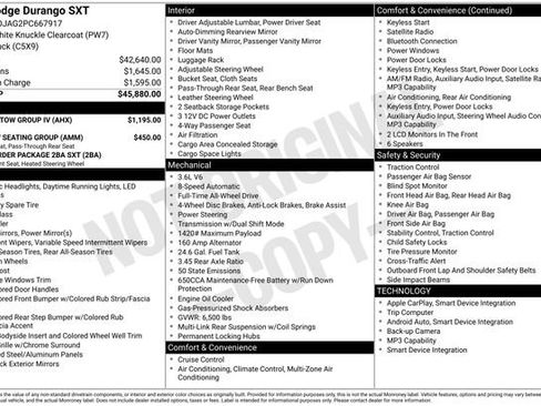 Used 2023 Dodge Durango SXT w/ Trailer Tow Group IV AWD/4WD image 6
