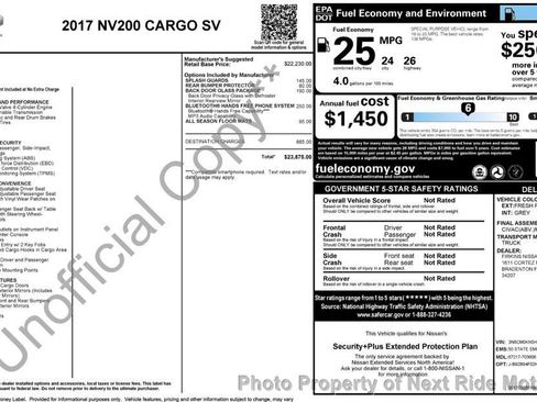 Used 2017 Nissan NV200 SV w/ Back Door Glass Package FWD image 30
