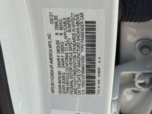 Certified 2021 Honda Accord Touring image 30