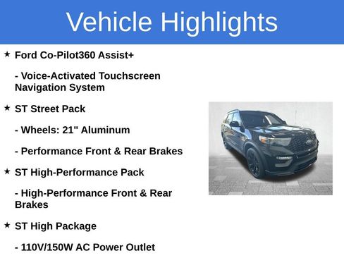 Used 2024 Ford Explorer ST w/ Equipment Group 401A AWD/4WD image 5