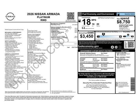 New 2026 Nissan Armada Platinum image 25