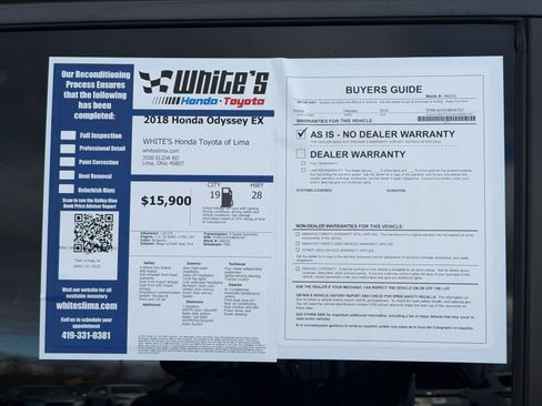 Used 2018 Honda Odyssey EX image 30