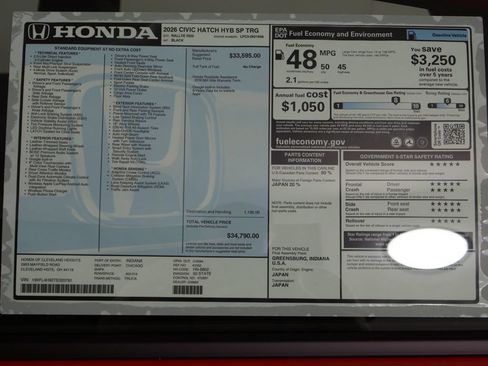 New 2026 Honda Civic Sport Touring image 24