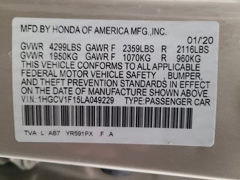 Used 2020 Honda Accord LX image 33