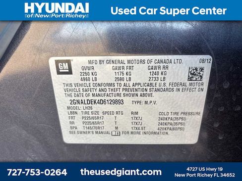 Used 2013 Chevrolet Equinox LT w/ Driver Convenience Package image 12