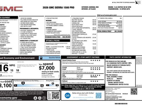 New 2026 GMC Sierra 1500 Pro w/ Pro Value Package AWD/4WD image 4