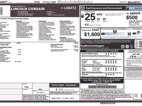 Used 2021 Lincoln Corsair Reserve w/ Elements Package FWD image 4