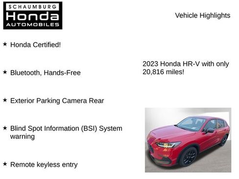 Certified 2023 Honda HR-V Sport image 7
