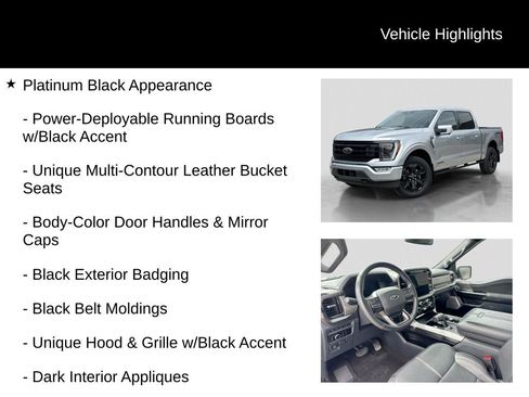 Certified 2023 Ford F150 Platinum w/ FX4 Off-Road Package AWD/4WD image 6