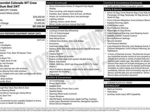 Used 2023 Chevrolet Colorado W/T image 36