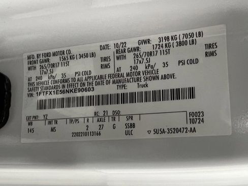 Used 2022 Ford F150 XLT w/ Equipment Group 301A Mid image 65