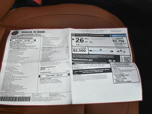 Used 2024 Alfa Romeo Giulia Ti AWD/4WD image 59