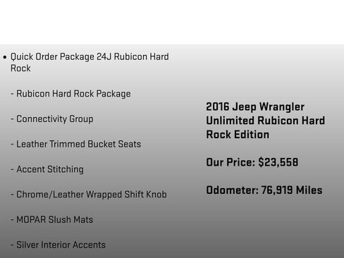 Used 2016 Jeep Wrangler Unlimited Rubicon AWD/4WD image 6