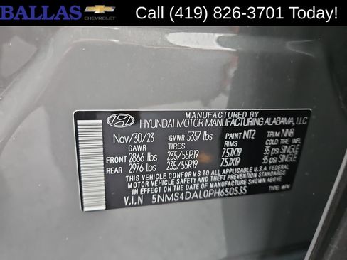Used 2023 Hyundai Santa Fe Limited AWD/4WD image 35