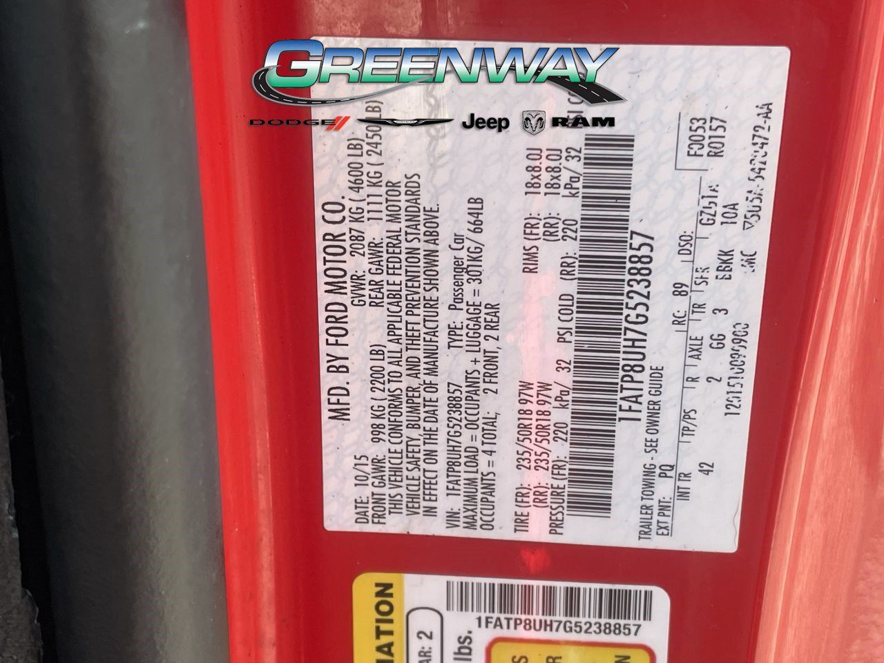 Used 2016 Ford Mustang Premium RWD image 34