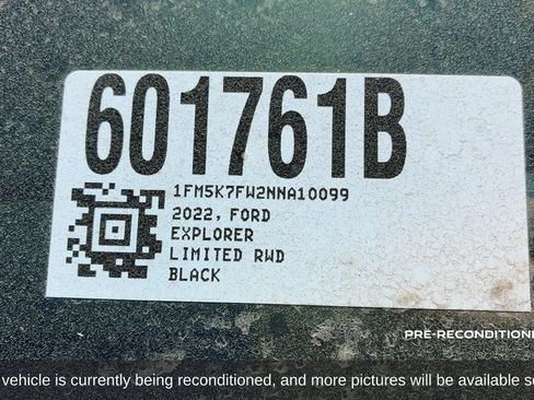 Used 2022 Ford Explorer Limited w/ Hybrid Equipment Group 310A RWD image 19