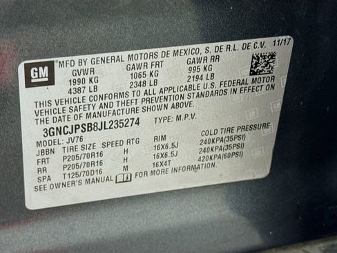 Used 2018 Chevrolet Trax LT w/ LT Convenience Package image 32