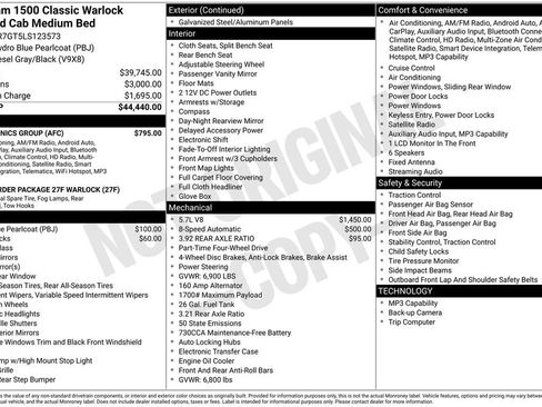Used 2020 RAM 1500 Classic Warlock w/ Electronics Group image 10