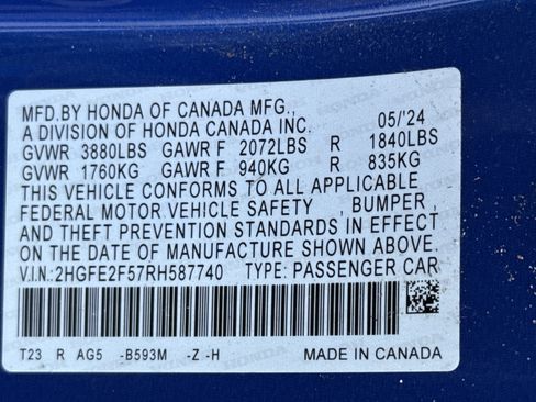 Used 2024 Honda Civic Sport image 32
