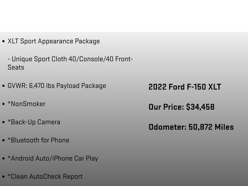 Used 2022 Ford F150 XLT w/ Equipment Group 302A High image 12