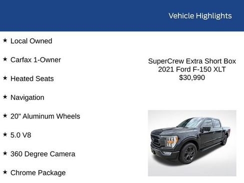 Used 2021 Ford F150 XLT w/ Equipment Group 302A High RWD image 2