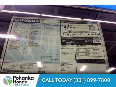 New 2026 Honda HR-V Sport image 22