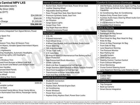 Used 2022 Kia Carnival LX FWD image 36