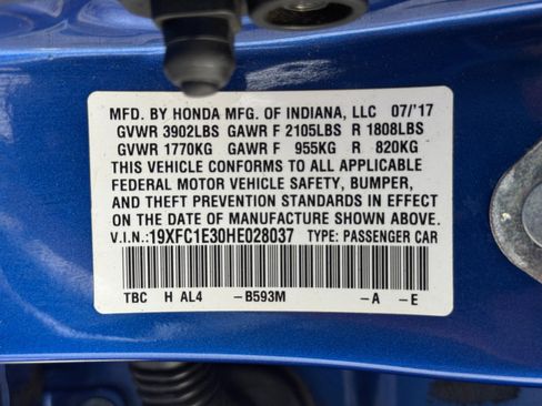 Used 2017 Honda Civic EX-T image 42