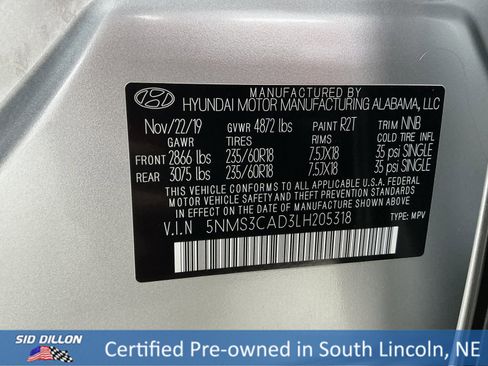 Used 2020 Hyundai Santa Fe SEL w/ Convenience + Premium Package image 14