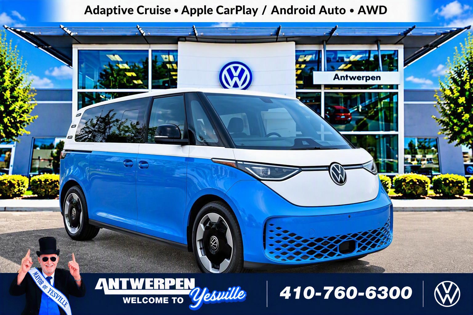 Used 2025 Volkswagen ID. Buzz Pro S Plus w/ Cupholders Package AWD/4WD image 1