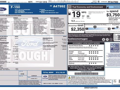 Used 2023 Ford F150 Lariat w/ Equipment Group 502A High image 5