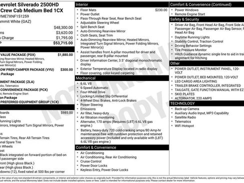 Used 2022 Chevrolet Silverado 2500 Custom w/ Custom Value Package AWD/4WD image 3