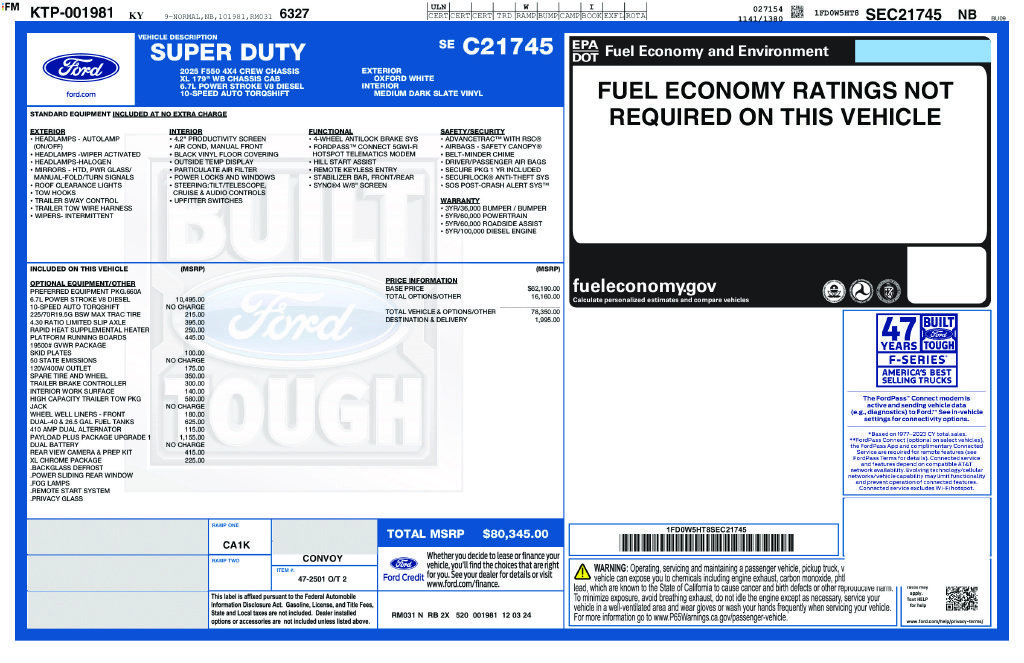 Used 2025 Ford F550 4x4 Crew Cab Super Duty image 24