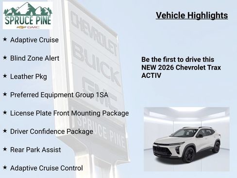 New 2026 Chevrolet Trax ACTIV w/ Driver Confidence Package FWD image 5