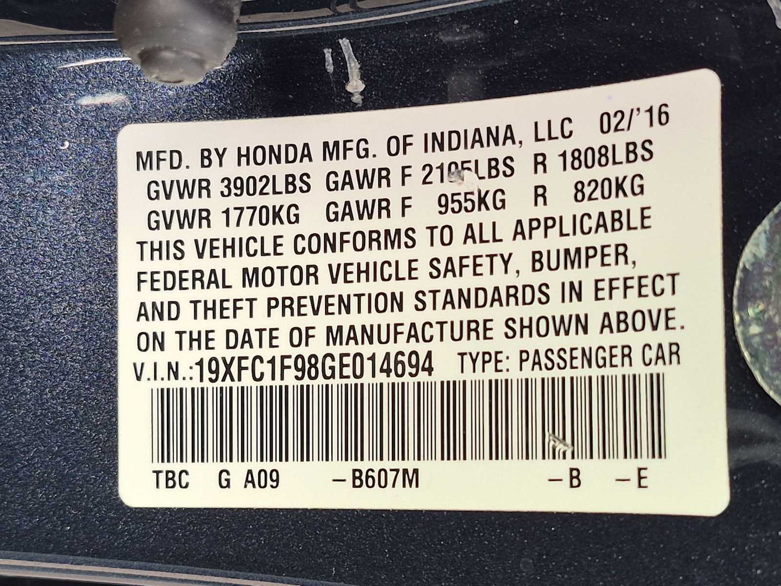 Used 2016 Honda Civic Touring image 32