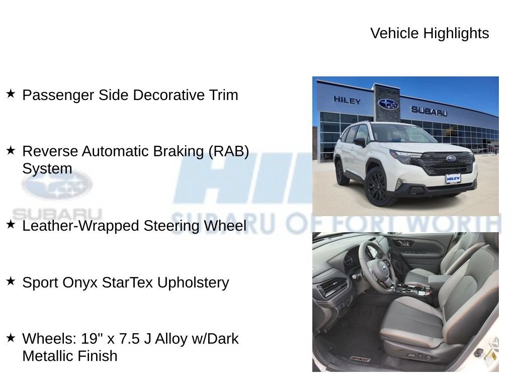 New 2026 Subaru Forester Sport w/ Onyx Edition AWD/4WD image 15