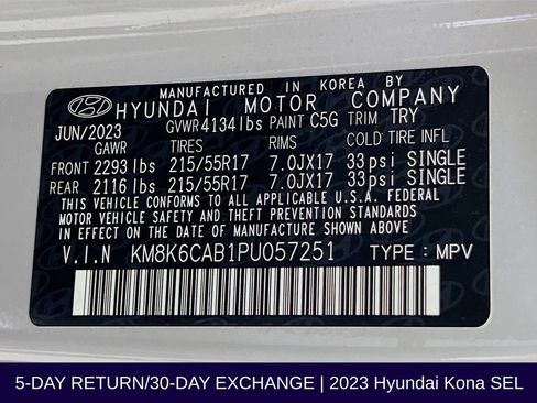Used 2023 Hyundai Kona SEL AWD/4WD image 34