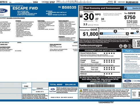 Used 2024 Ford Escape Active image 4