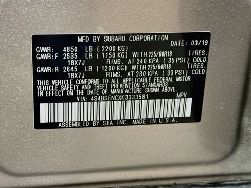 Used 2019 Subaru Outback 3.6R Limited w/ Popular Package #2 AWD/4WD image 42