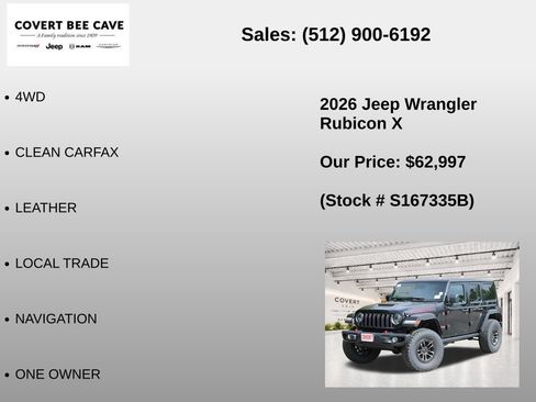 Used 2026 Jeep Wrangler Unlimited Rubicon AWD/4WD image 7