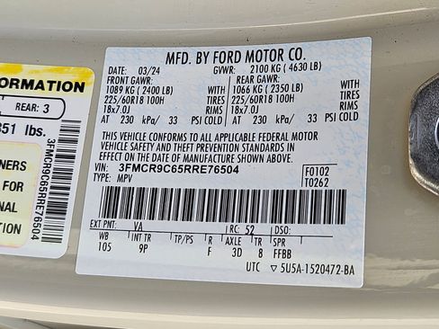 Certified 2024 Ford Bronco Sport Outer Banks w/ Tech Package image 35