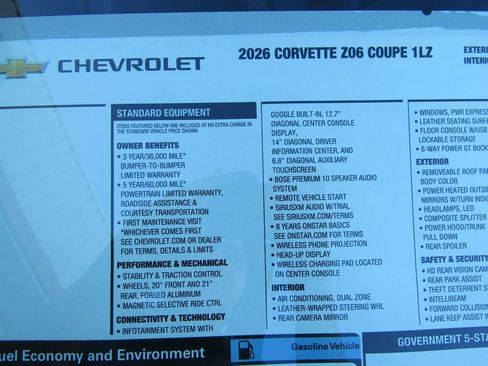 New 2026 Chevrolet Corvette Z06 image 43